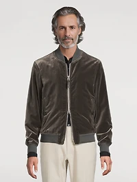 Velvet Blouson Jacket