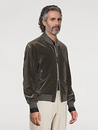 Velvet Blouson Jacket