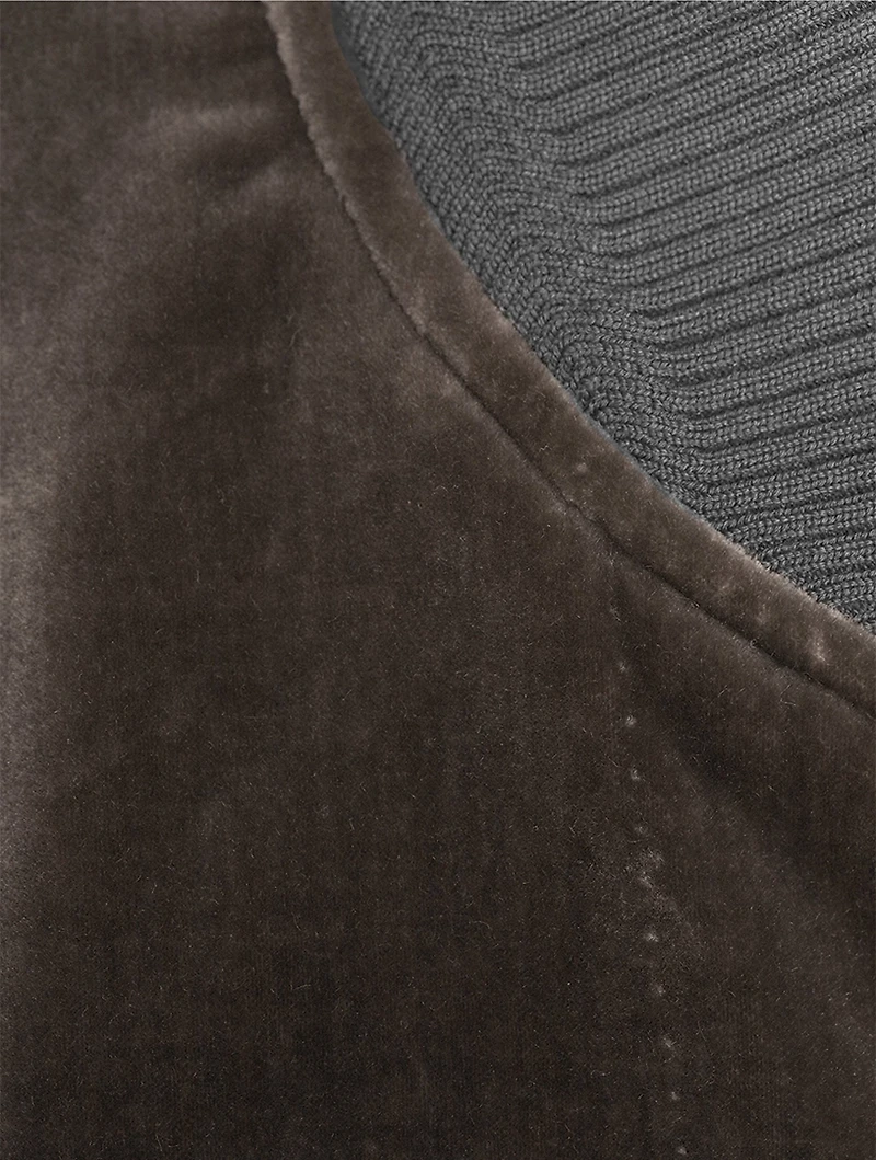 Velvet Blouson Jacket