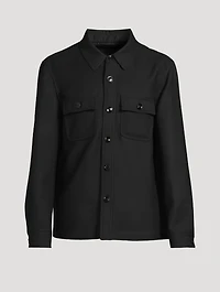 Wool And Silk Shirt Jacket