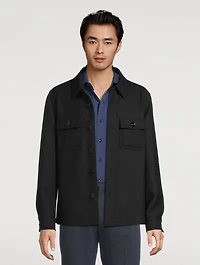 Wool And Silk Shirt Jacket