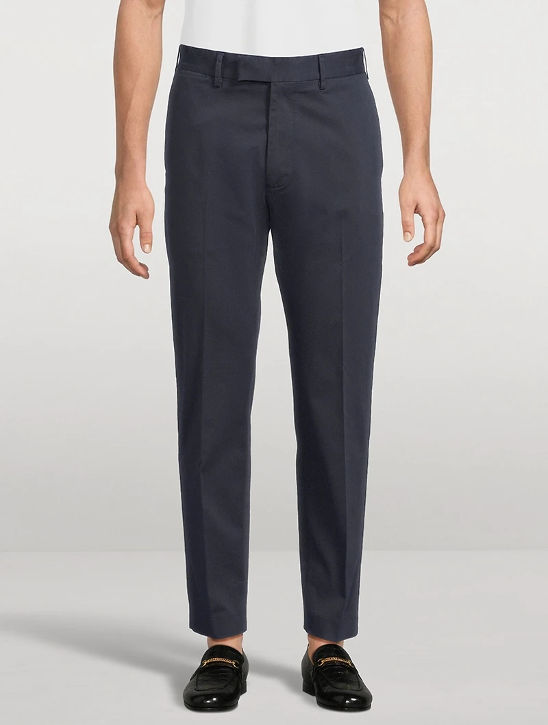 Stretch Cotton Twill Chino Pants