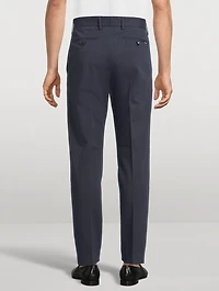 Stretch Cotton Twill Chino Pants