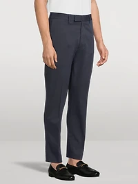 Stretch Cotton Twill Chino Pants