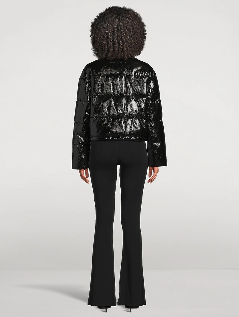 Vinyl Puffer Jacket