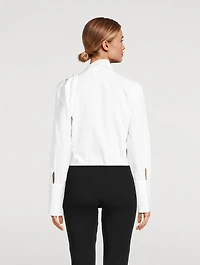 Poplin Scarf Blouse