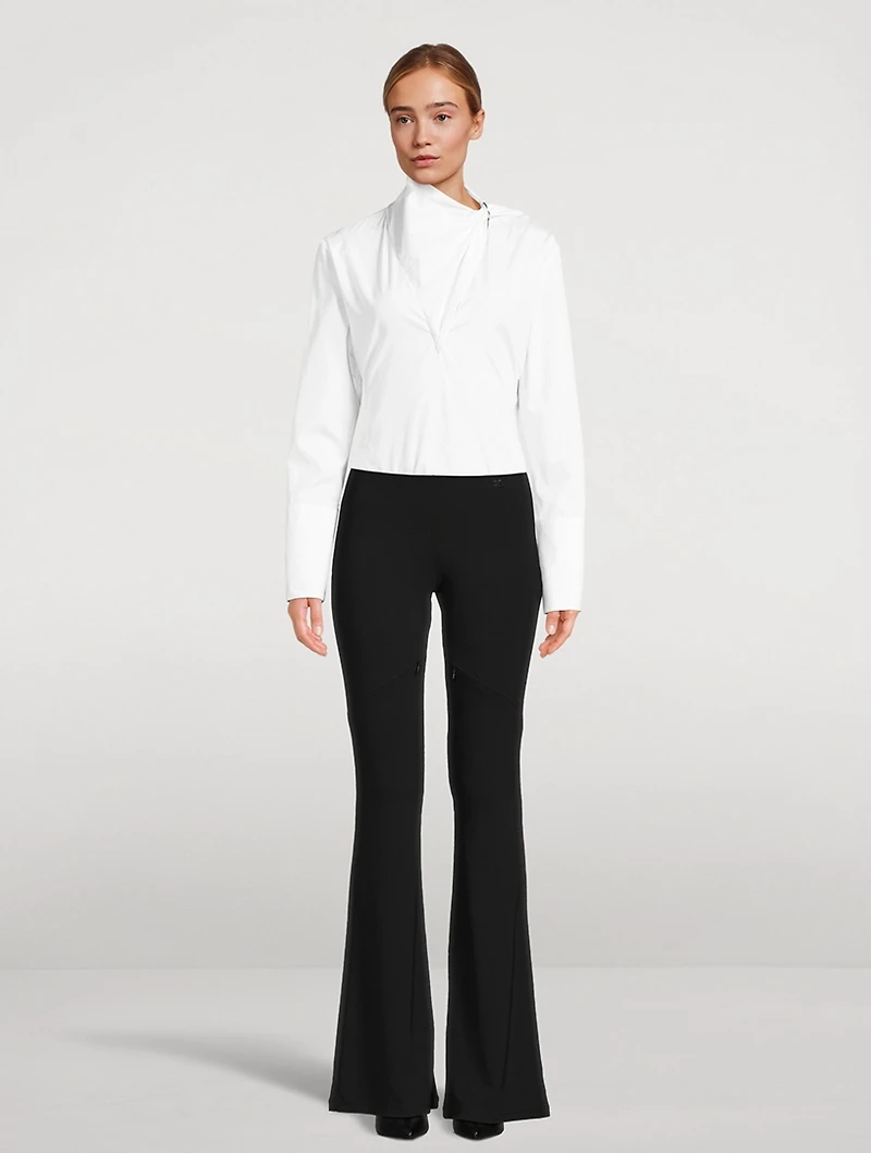 Poplin Scarf Blouse