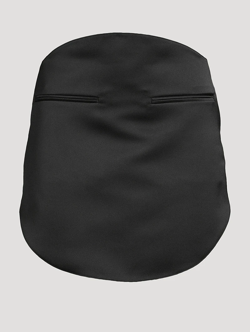 Circle Satin Mini Skirt