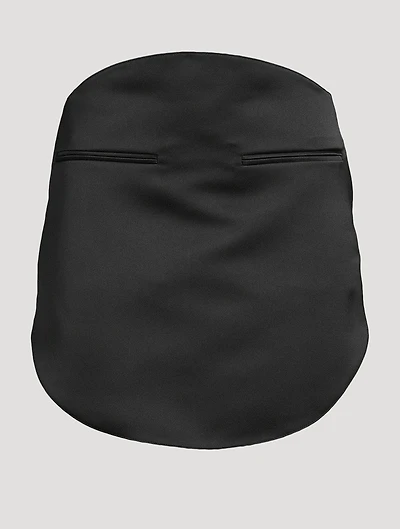 Circle Satin Mini Skirt