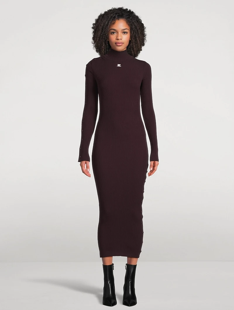 Reedition Rib-Knit Midi Dress