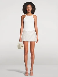 Circle Rib-Knit Tank Top