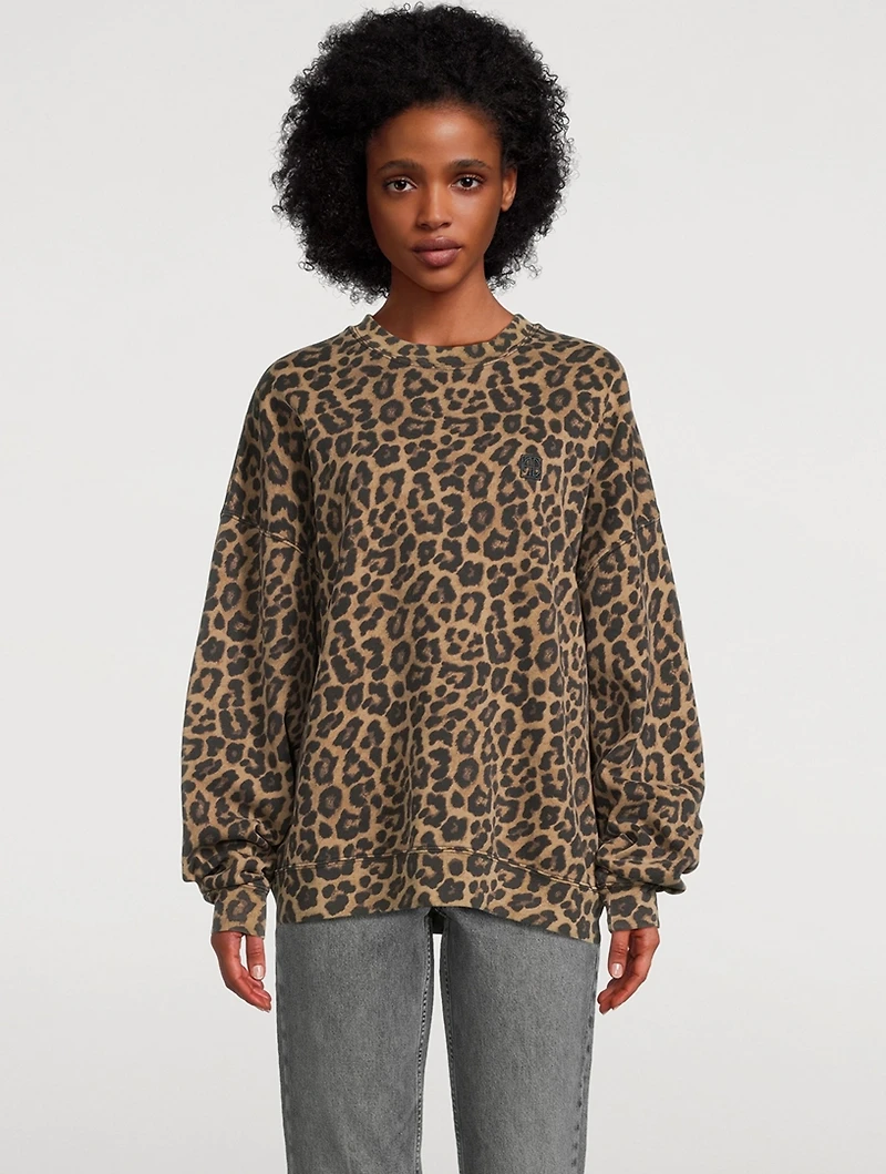 Miles Sweatshirt Leopard Print
