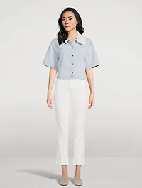 The Pencil Straight Cropped Jeans