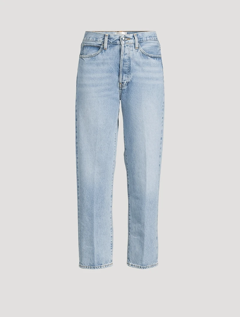 The Vertical Crop Straight-Leg Jeans