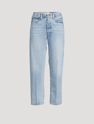 The Vertical Crop Straight-Leg Jeans