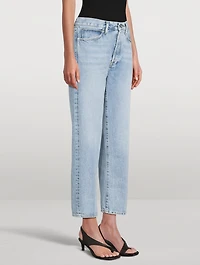 The Vertical Crop Straight-Leg Jeans