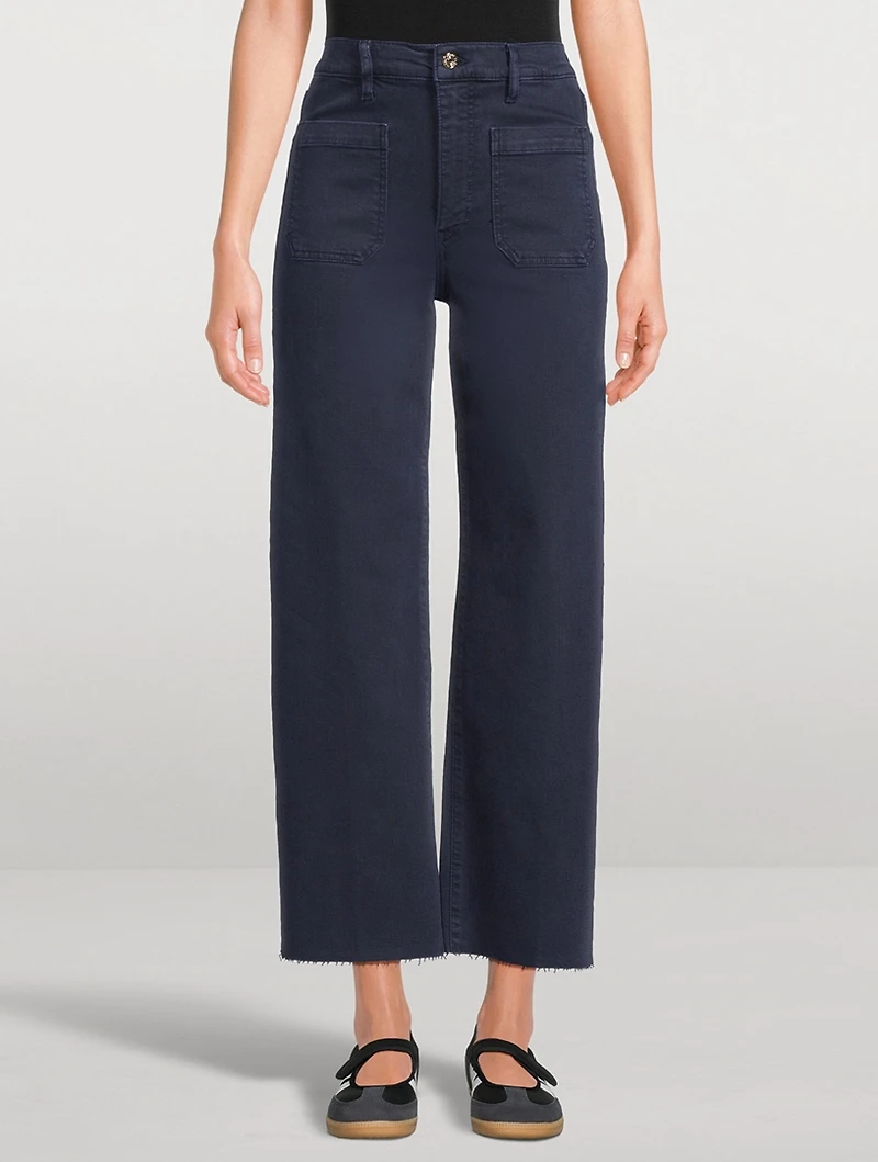 The Anchor Wide-Leg Crop Jeans