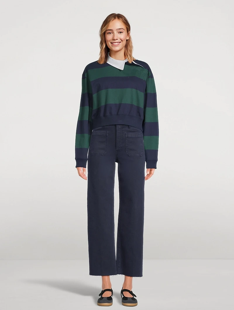 The Anchor Wide-Leg Crop Jeans