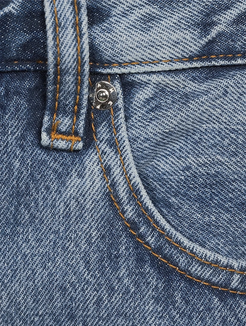The Bubble Barrel-Leg Crop Jeans