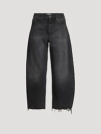 The Bubble Barrel-Leg Crop Jeans