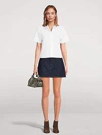 The Denim Mini Skirt
