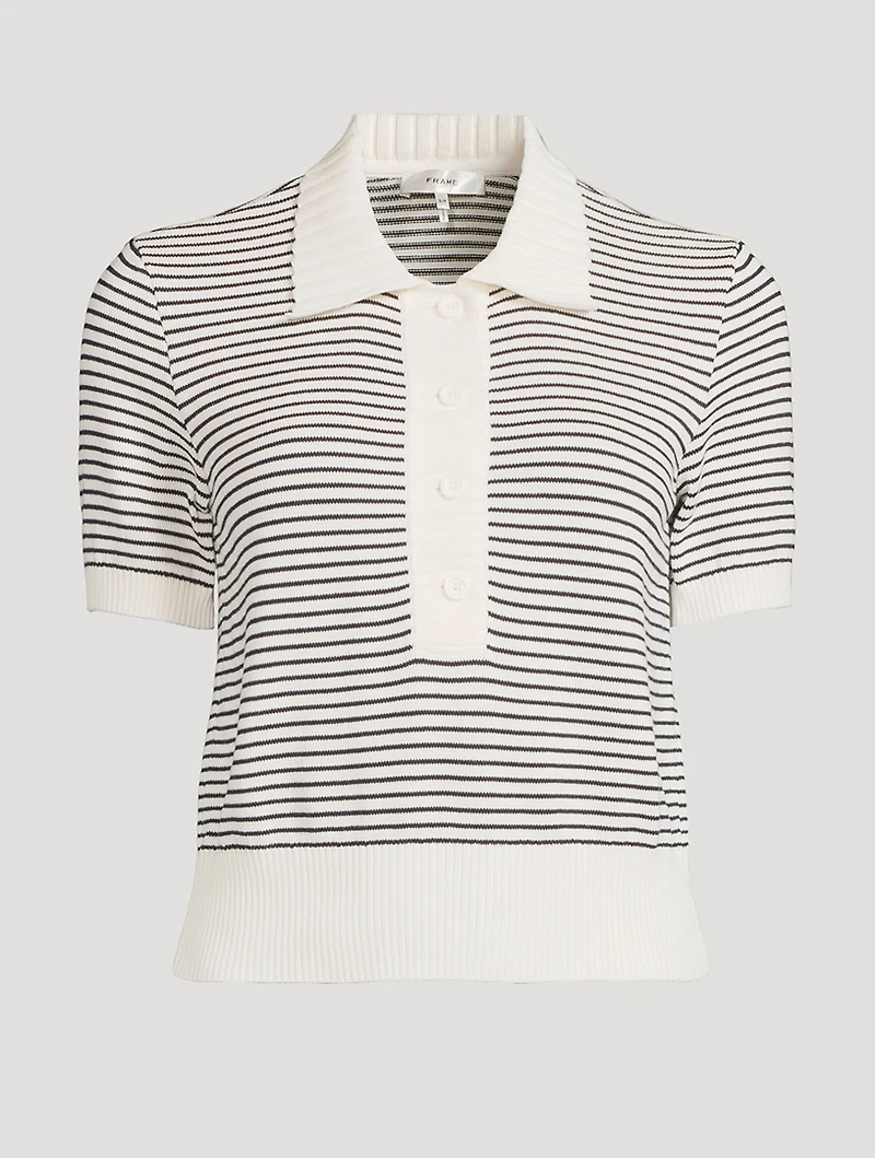 The Graduate Stripe Jacquard Polo Shirt