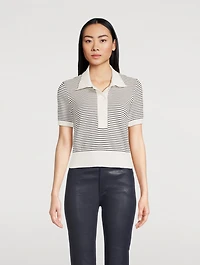 The Graduate Stripe Jacquard Polo Shirt