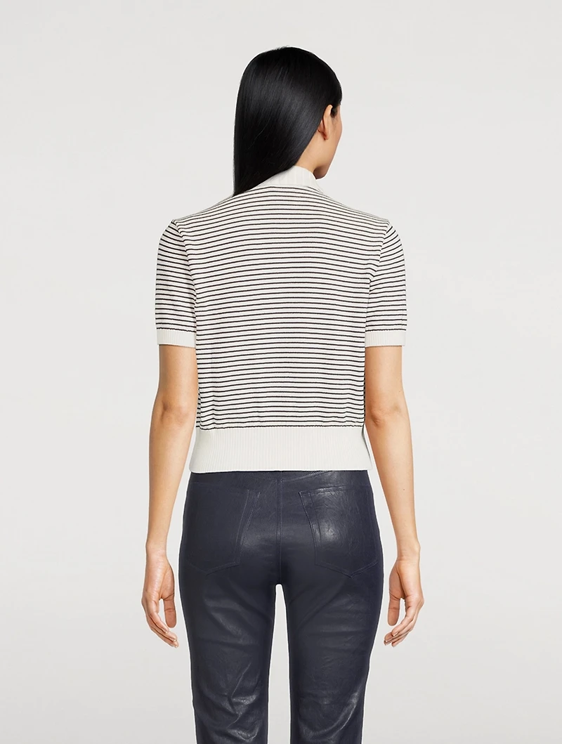 The Graduate Stripe Jacquard Polo Shirt