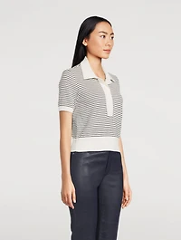 The Graduate Stripe Jacquard Polo Shirt