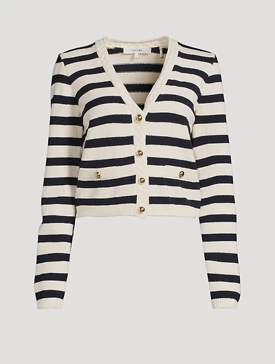 The Harbour Stripe Jacquard Cardigan
