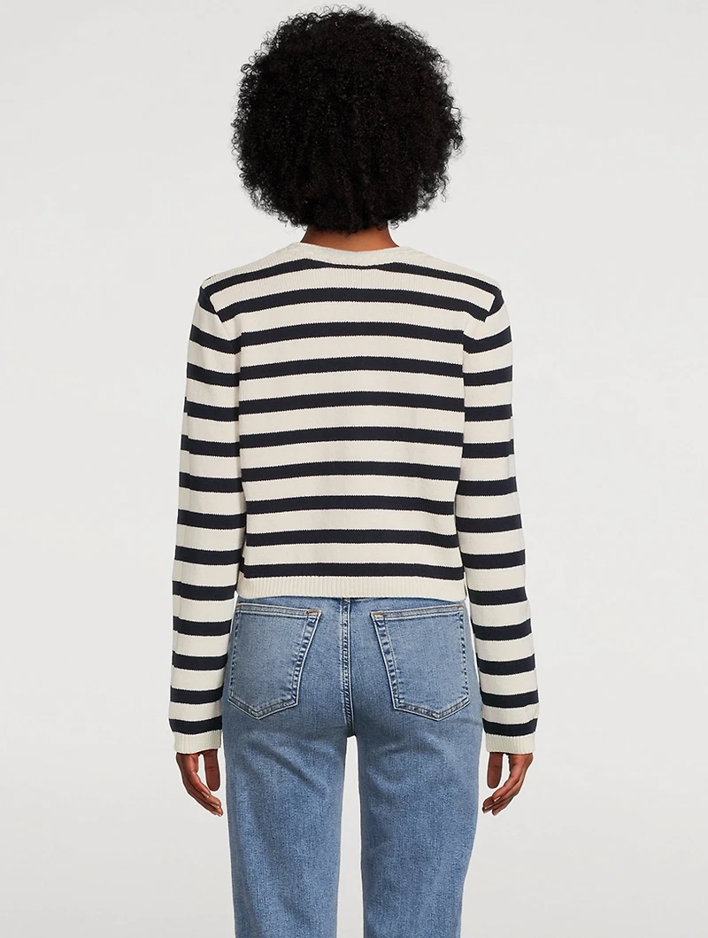 The Harbour Stripe Jacquard Cardigan