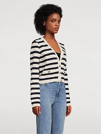 The Harbour Stripe Jacquard Cardigan