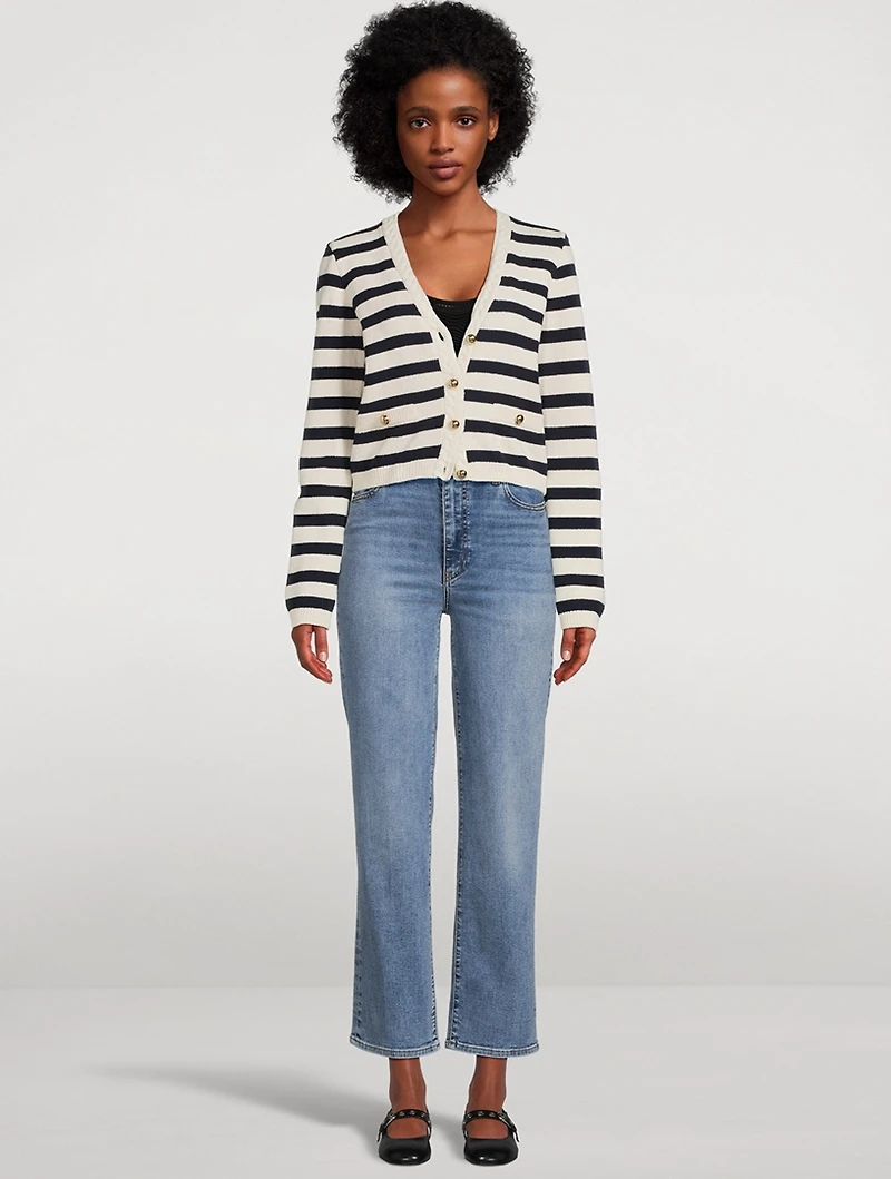 The Harbour Stripe Jacquard Cardigan