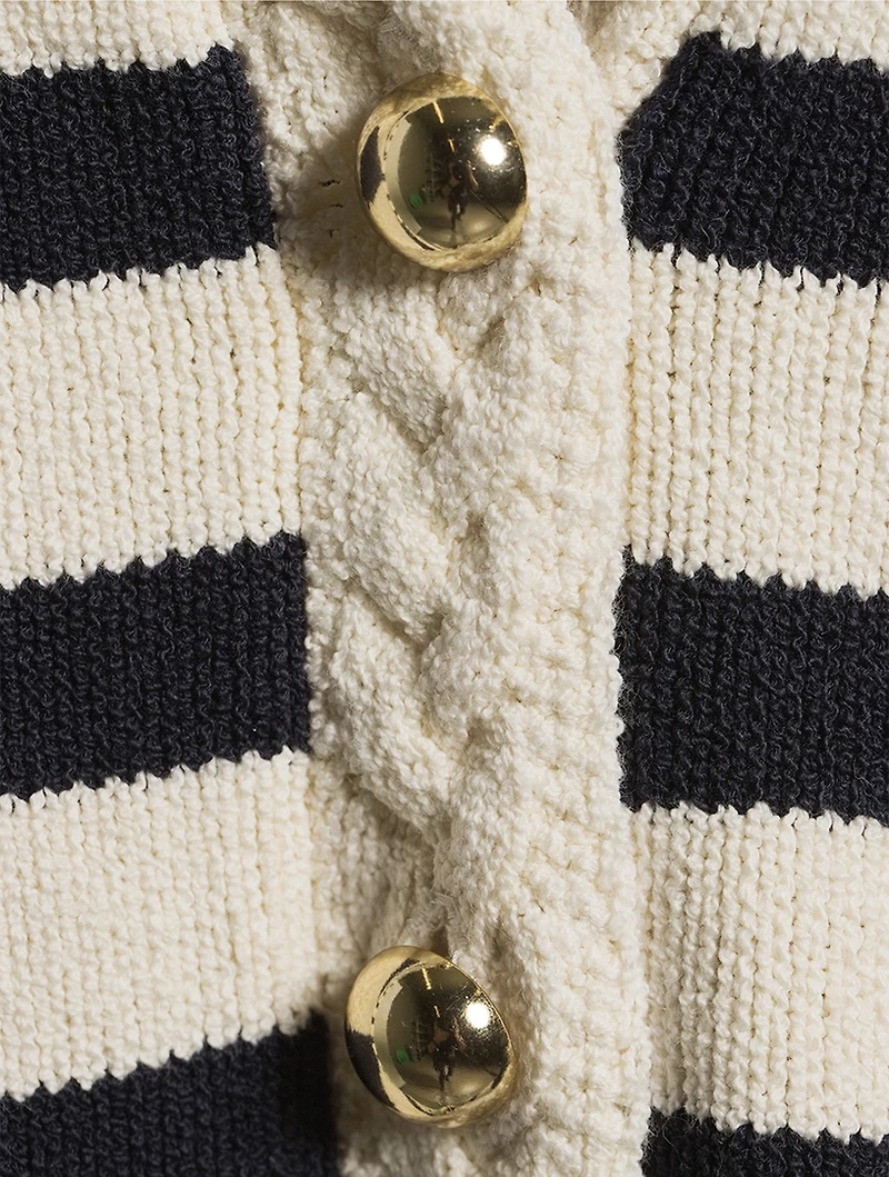 The Harbour Stripe Jacquard Cardigan
