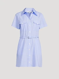 The Safari Shirt Dress Stripe Print