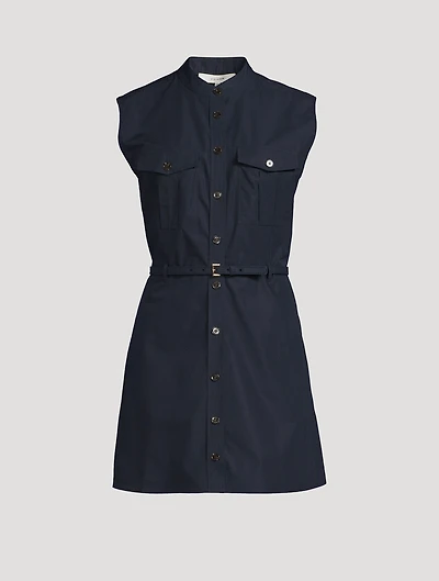 The Safari Sleeveless Shirt Dress