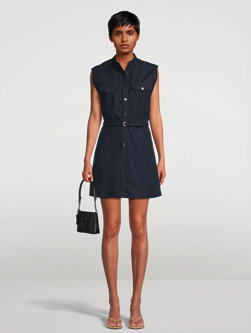The Safari Sleeveless Shirt Dress