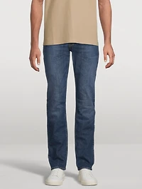 Modern Straight Stretch Cotton Jeans