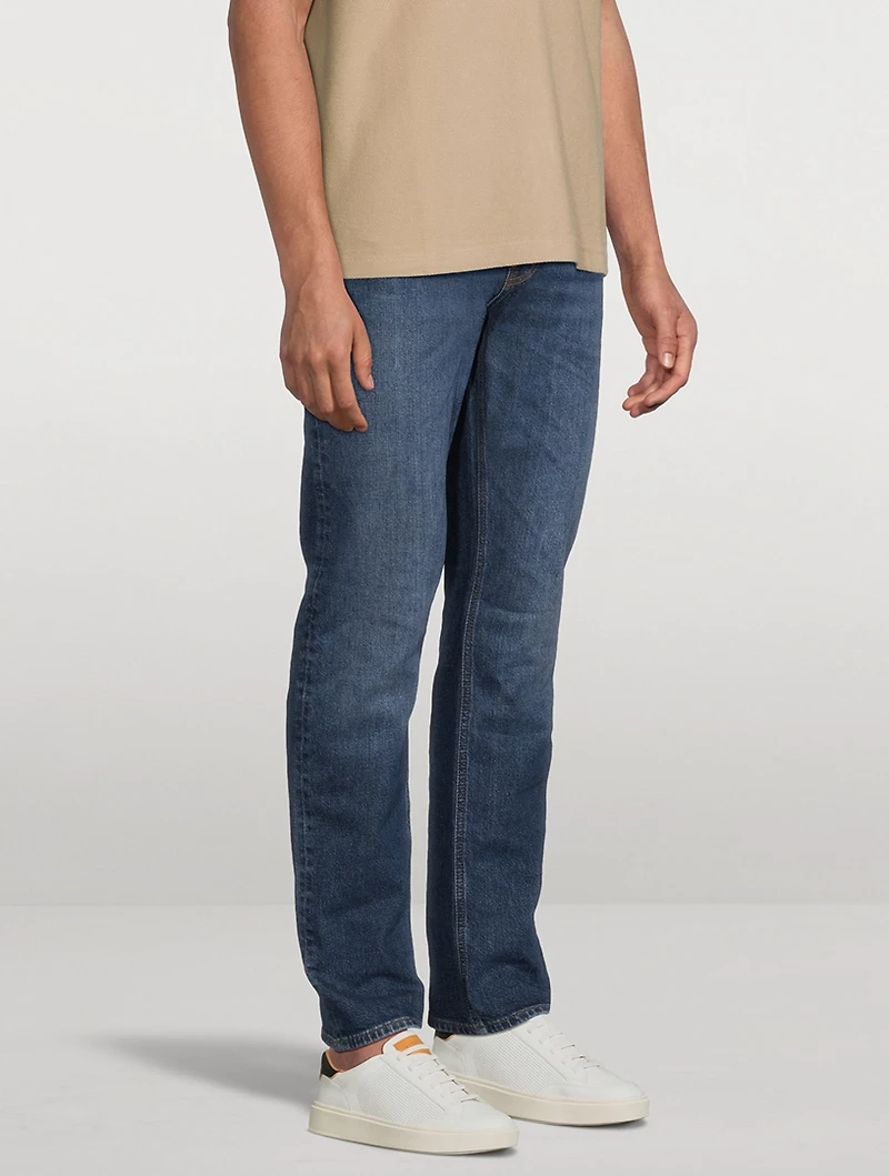 Modern Straight Stretch Cotton Jeans