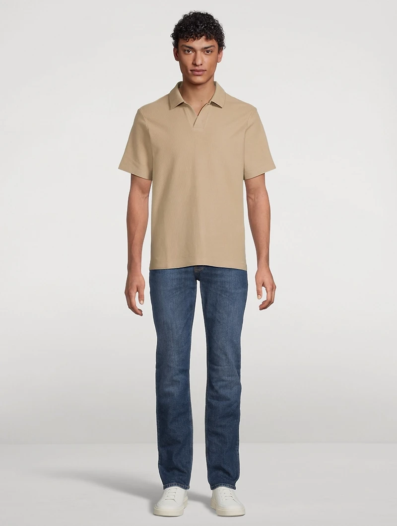 Modern Straight Stretch Cotton Jeans