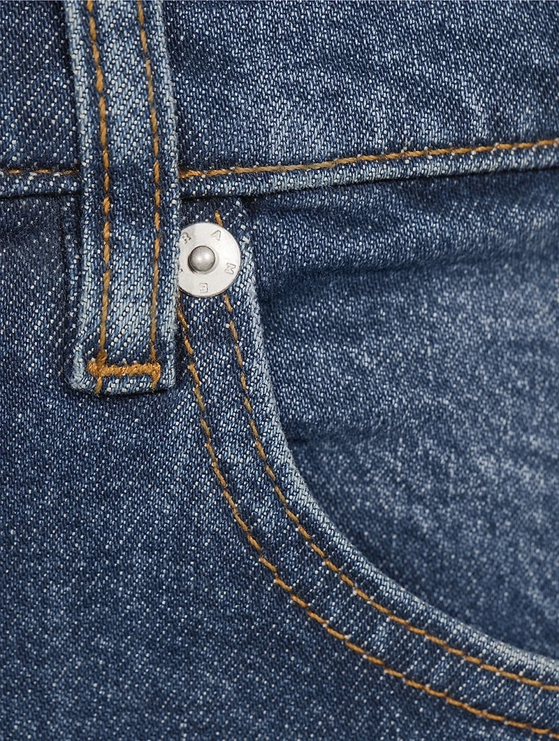 Modern Straight Stretch Cotton Jeans