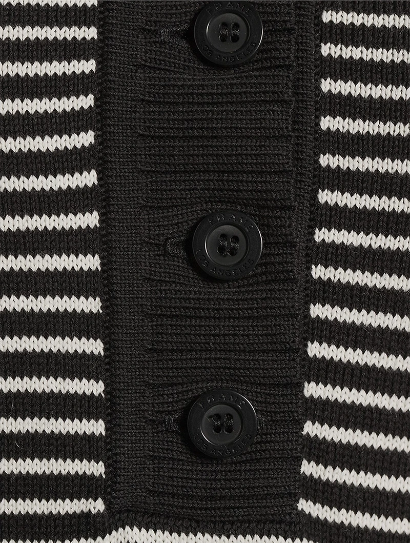The Graduate Stripe Jacquard Polo Sweater