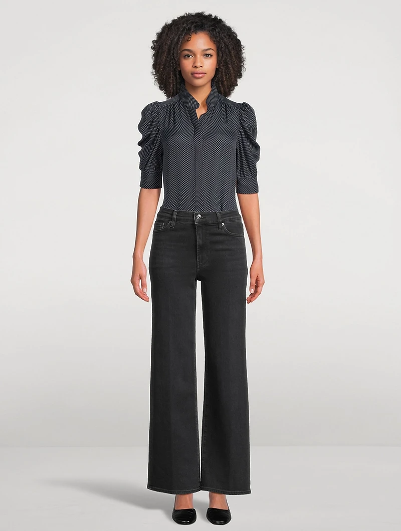 Gillian Puff-Sleeve Silk Blouse