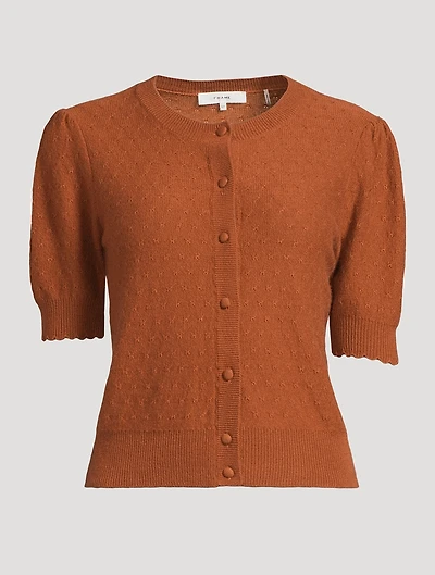 The Cashmere Pointelle Cardigan