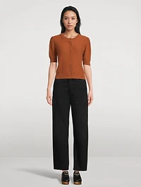 The Cashmere Pointelle Cardigan