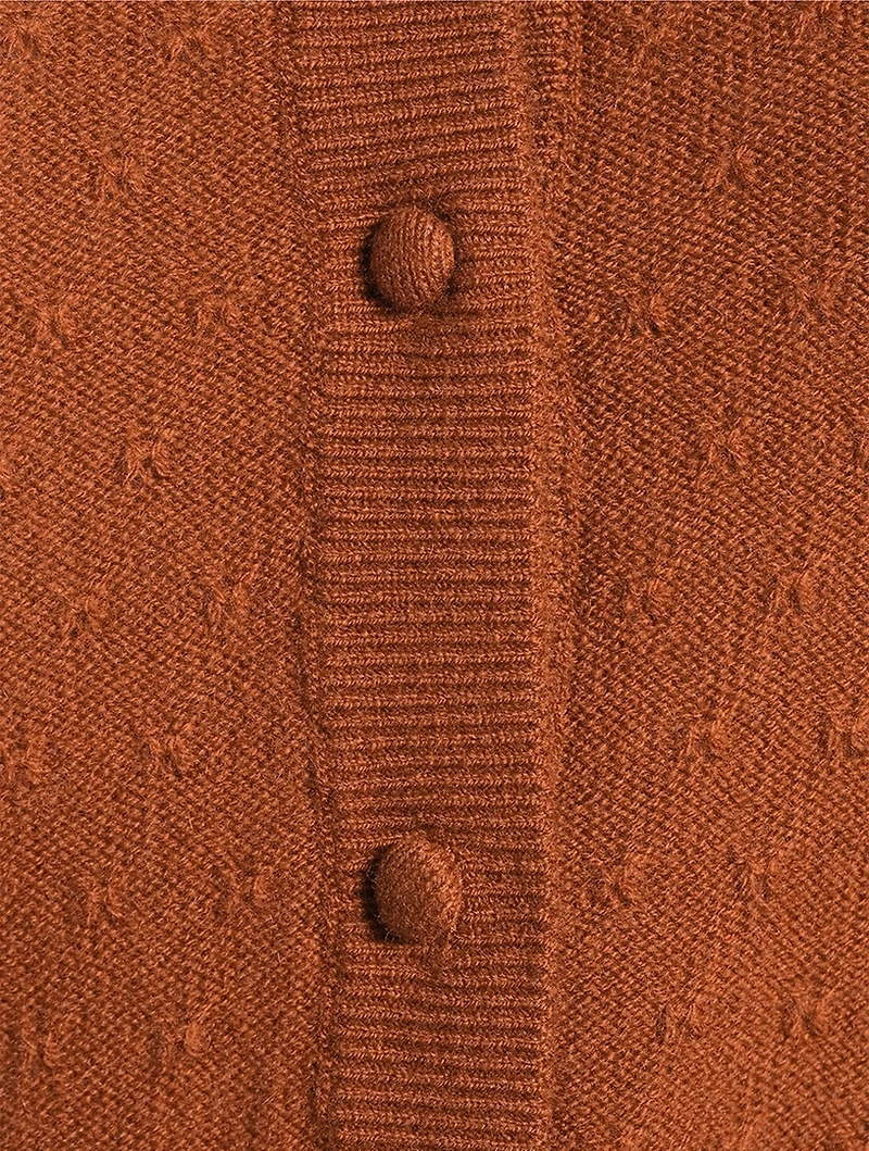 The Cashmere Pointelle Cardigan