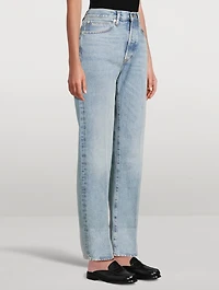 FRAME x Sotheby's Vertical Straight-Leg Jeans
