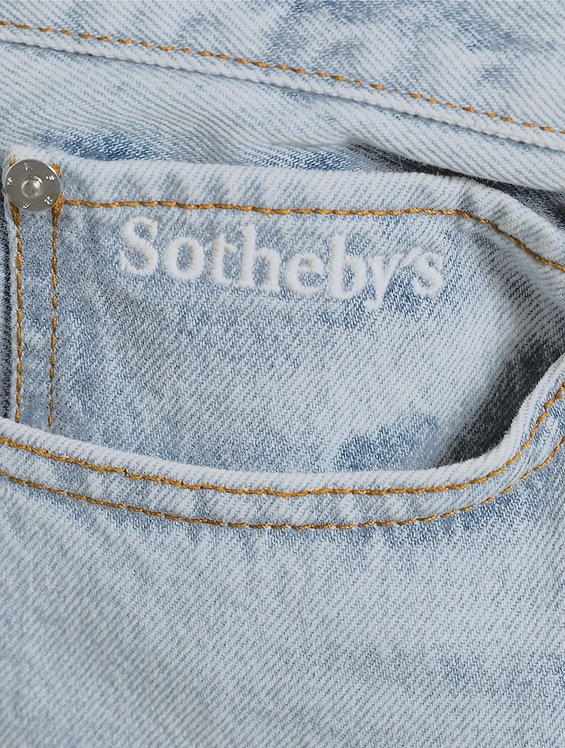 FRAME x Sotheby's Vertical Straight-Leg Jeans