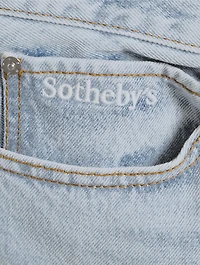 FRAME x Sotheby's Vertical Straight-Leg Jeans