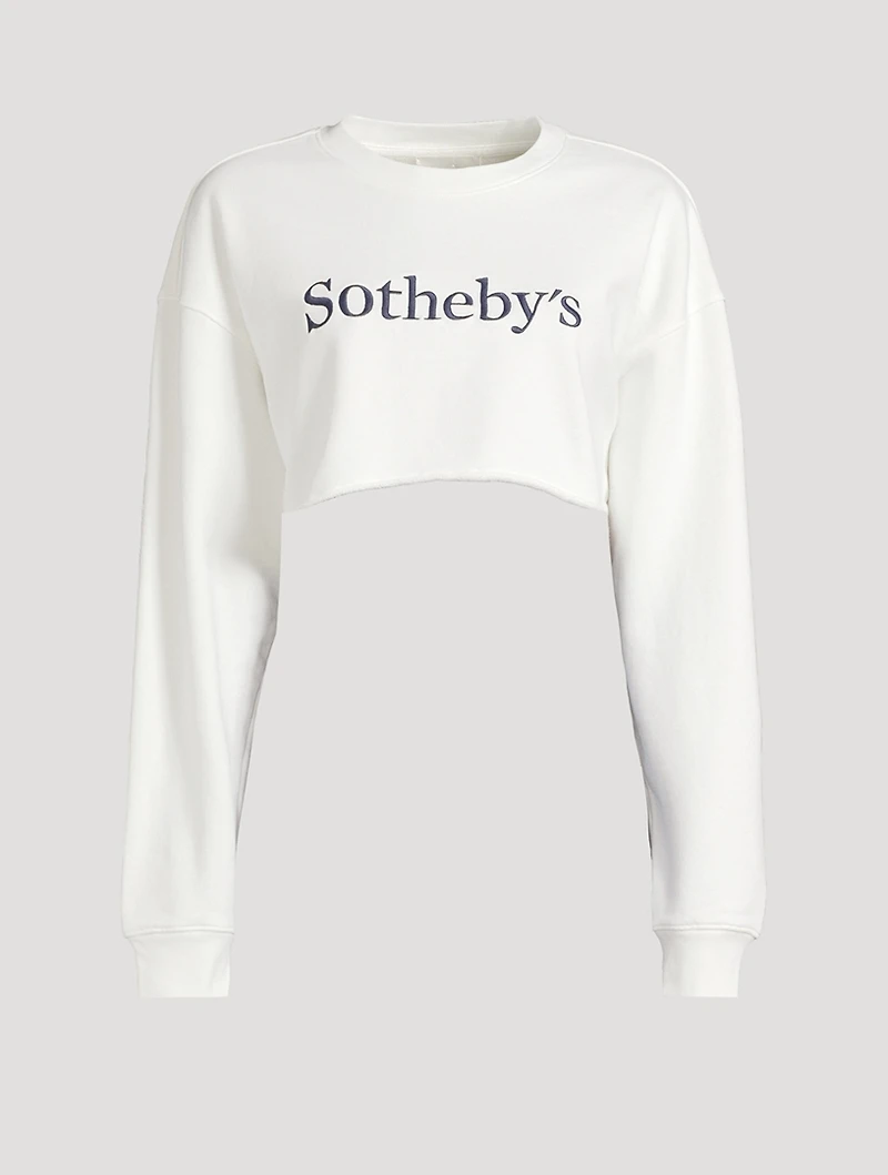 FRAME x Sotheby's Cropped Sweatshirt
